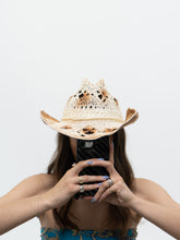 Load image into Gallery viewer, Vintage x Cream, Brown Ombre Straw Cowboy Hat