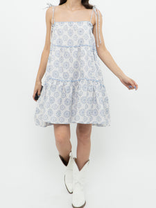 Modern x BUCKET LIST White Floral Frilly Babydoll Dress (XS-M)