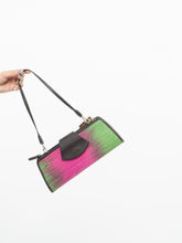 Load image into Gallery viewer, Vintage x Deadstock Pink &amp; Green Straw Purse