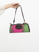 Load image into Gallery viewer, Vintage x Deadstock Pink &amp; Green Straw Purse