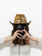 Load image into Gallery viewer, Modern x Fuzzy Tiger Print Cowboy Hat