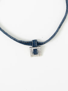 Modern x Denim Rhinestone Choker