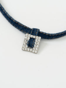 Modern x Denim Rhinestone Choker