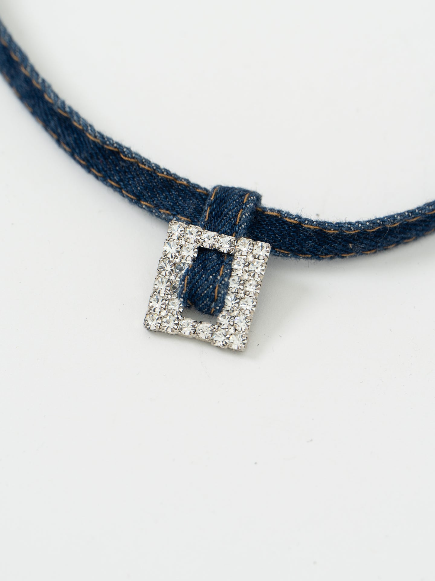 Modern x Denim Rhinestone Choker