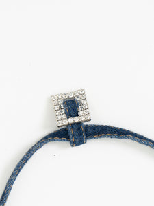 Modern x Denim Rhinestone Choker