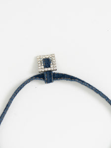 Modern x Denim Rhinestone Choker