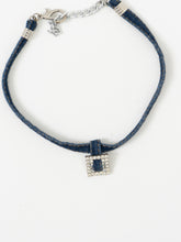 Load image into Gallery viewer, Modern x Denim Rhinestone Choker