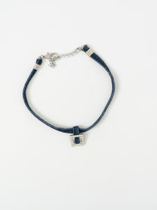 Modern x Denim Rhinestone Choker