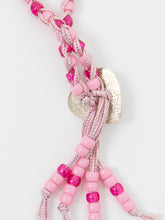 Load image into Gallery viewer, Vintage x Pink Fringe Beaded Bolo Tie