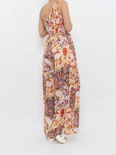 Load image into Gallery viewer, Modern x Pink Floral Satin One-Shoulder Jumpsuit (S)