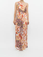 Load image into Gallery viewer, Modern x Pink Floral Satin One-Shoulder Jumpsuit (S)