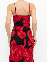 Load image into Gallery viewer, Vintage x Made in Canada x Red Rose Dress (S)