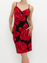 Load image into Gallery viewer, Vintage x Made in Canada x Red Rose Dress (S)