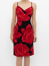 Load image into Gallery viewer, Vintage x Made in Canada x Red Rose Dress (S)