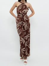 Load image into Gallery viewer, MNG x Brown &amp; White Floral Jumpsuit (XS, S)