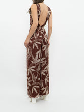 Load image into Gallery viewer, MNG x Brown &amp; White Floral Jumpsuit (XS, S)