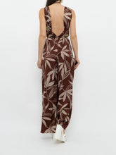 Load image into Gallery viewer, MNG x Brown &amp; White Floral Jumpsuit (XS, S)