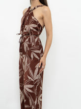 Load image into Gallery viewer, MNG x Brown &amp; White Floral Jumpsuit (XS, S)