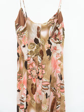 Load image into Gallery viewer, Vintage x Made in Canada x BEECHERS BROOK Pink &amp; Brown Floral Dress (L)