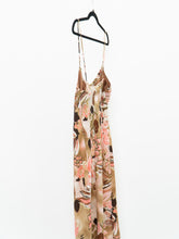 Load image into Gallery viewer, Vintage x Made in Canada x BEECHERS BROOK Pink &amp; Brown Floral Dress (L)