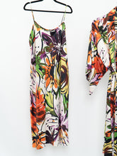 Load image into Gallery viewer, NATORI x Colourful Floral Robe &amp; Dress Set (L, XL)