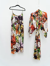 Load image into Gallery viewer, NATORI x Colourful Floral Robe &amp; Dress Set (L, XL)