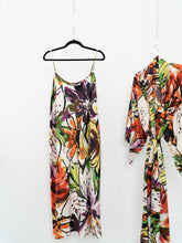 Load image into Gallery viewer, NATORI x Colourful Floral Robe &amp; Dress Set (L, XL)