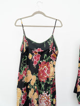 Load image into Gallery viewer, NATORI x Black Floral Robe &amp; Dress Set (L, XL)