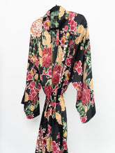 Load image into Gallery viewer, NATORI x Black Floral Robe &amp; Dress Set (L, XL)