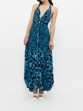 Load image into Gallery viewer, FREE PEOPLE x Blue Floral Button-Up Dress (XS, S)