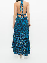 Load image into Gallery viewer, FREE PEOPLE x Blue Floral Button-Up Dress (XS, S)