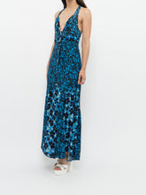 Load image into Gallery viewer, FREE PEOPLE x Blue Floral Button-Up Dress (XS, S)