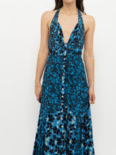 Load image into Gallery viewer, FREE PEOPLE x Blue Floral Button-Up Dress (XS, S)