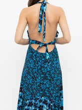 Load image into Gallery viewer, FREE PEOPLE x Blue Floral Button-Up Dress (XS, S)