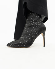 Load image into Gallery viewer, BADGLEY MISCHKA x Black Rhinestone Heeled Boots (7)