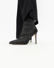 Load image into Gallery viewer, BADGLEY MISCHKA x Black Rhinestone Heeled Boots (7)