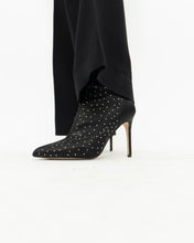 Load image into Gallery viewer, BADGLEY MISCHKA x Black Rhinestone Heeled Boots (7)