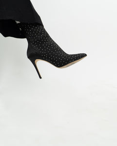 BADGLEY MISCHKA x Black Rhinestone Heeled Boots (7)