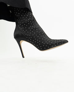 BADGLEY MISCHKA x Black Rhinestone Heeled Boots (7)