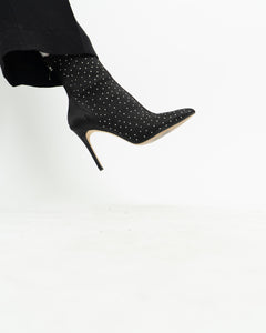 BADGLEY MISCHKA x Black Rhinestone Heeled Boots (7)