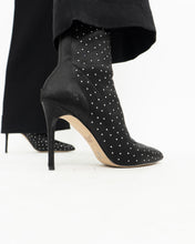 Load image into Gallery viewer, BADGLEY MISCHKA x Black Rhinestone Heeled Boots (7)