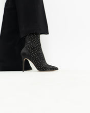 Load image into Gallery viewer, BADGLEY MISCHKA x Black Rhinestone Heeled Boots (7)