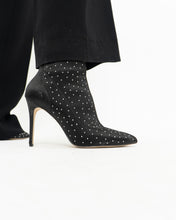 Load image into Gallery viewer, BADGLEY MISCHKA x Black Rhinestone Heeled Boots (7)