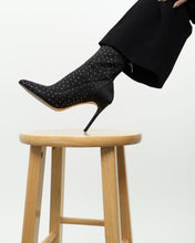 Load image into Gallery viewer, BADGLEY MISCHKA x Black Rhinestone Heeled Boots (7)