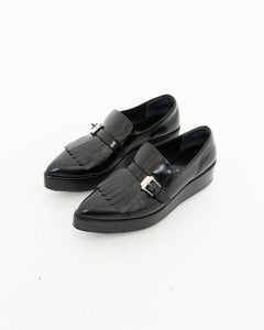 PRADA x Black Classic Loafers (10)