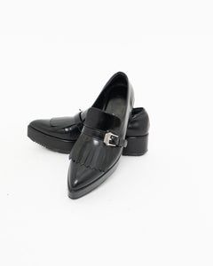 PRADA x Black Classic Loafers (10)