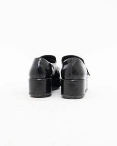 PRADA x Black Classic Loafers (10)