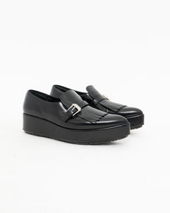 PRADA x Black Classic Loafers (10)