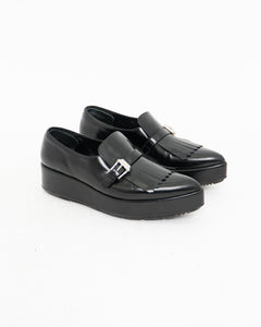 PRADA x Black Classic Loafers (10)