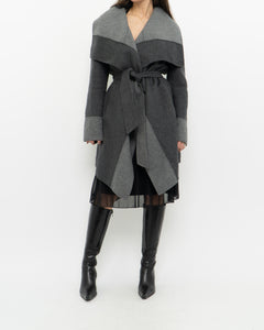 DIANE VON FURSTENBURG x Soft Wool-blend Trench (XS-M)